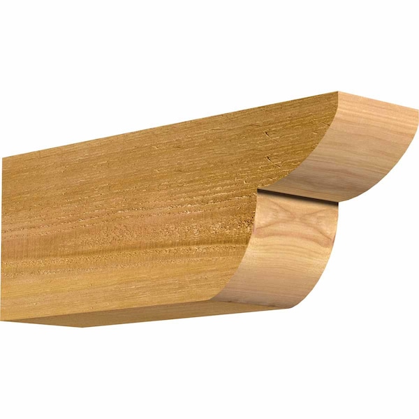 Ekena Millwork Crestline Rough Sawn Rafter Tail, Western Red Cedar, 4"W x 6"H x 16"L RFT04X06X16CRE00RWR - main